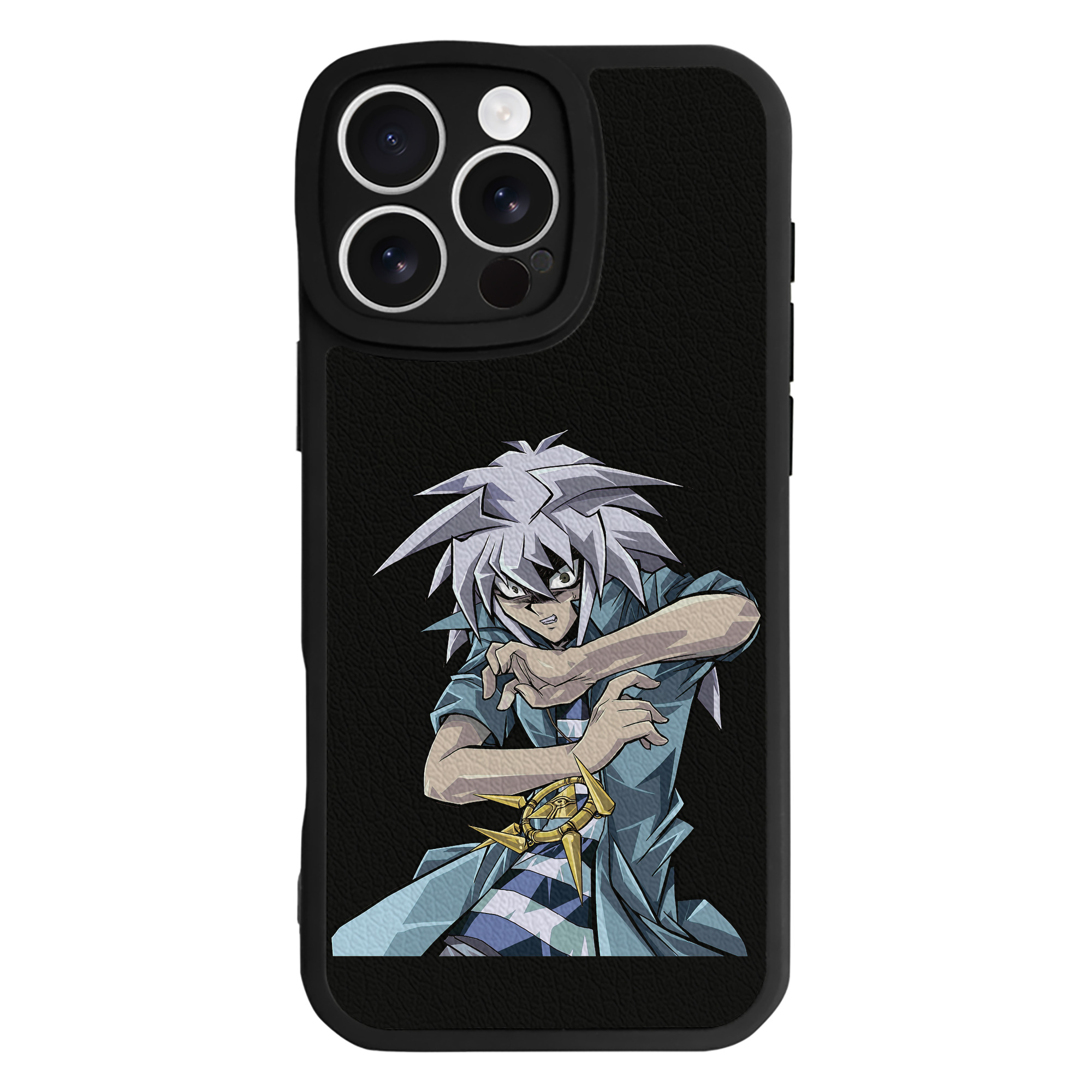（画像用） 遊☆戯☆王 Yu-Gi-Oh! 【iPhone 16シリーズ対応】シリコンスマホケース（レザー調） 材質：シリコン